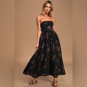 Free People Baja Babe Strapless
Midi Dress